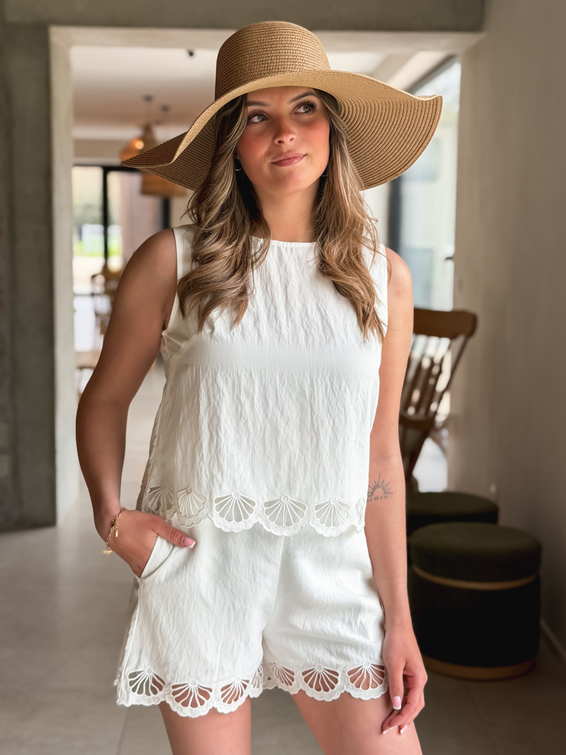 Blouse Nelsie - Ecru