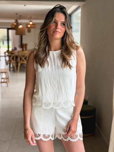 Blouse Nelsie - Ecru