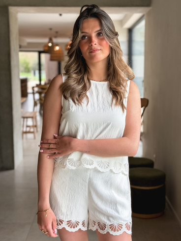 Blouse Nelsie - Ecru