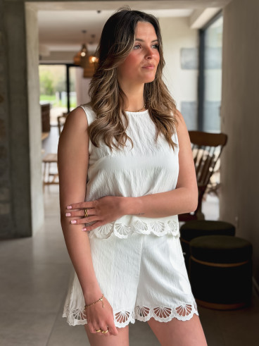 Blouse Nelsie - Ecru