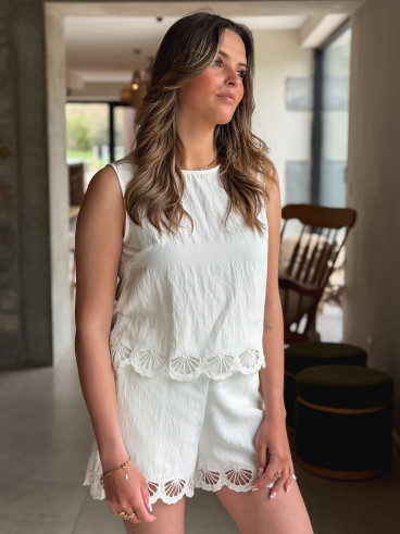 Blouse Nelsie - Ecru