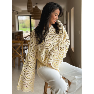 Blouse en crochet Stockholm - Jaune