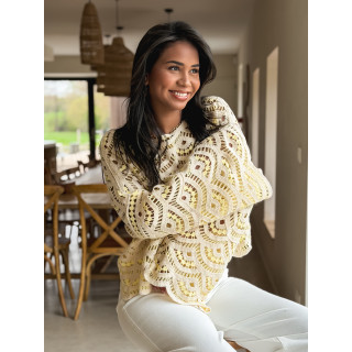 Blouse en crochet Stockholm - Jaune