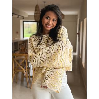 Blouse en crochet Stockholm - Jaune