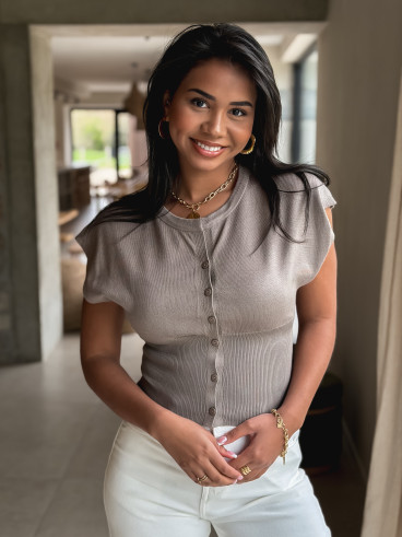 Gilet Vérona - Taupe