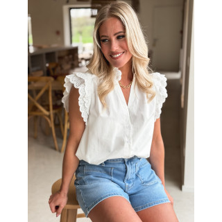 Chemisier sans manches Prague - Blanc