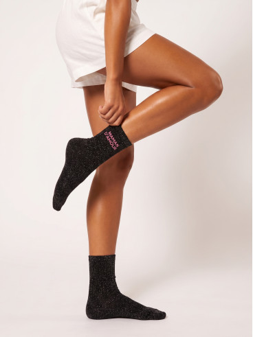 Chaussettes "Maman d'amour" - Noir