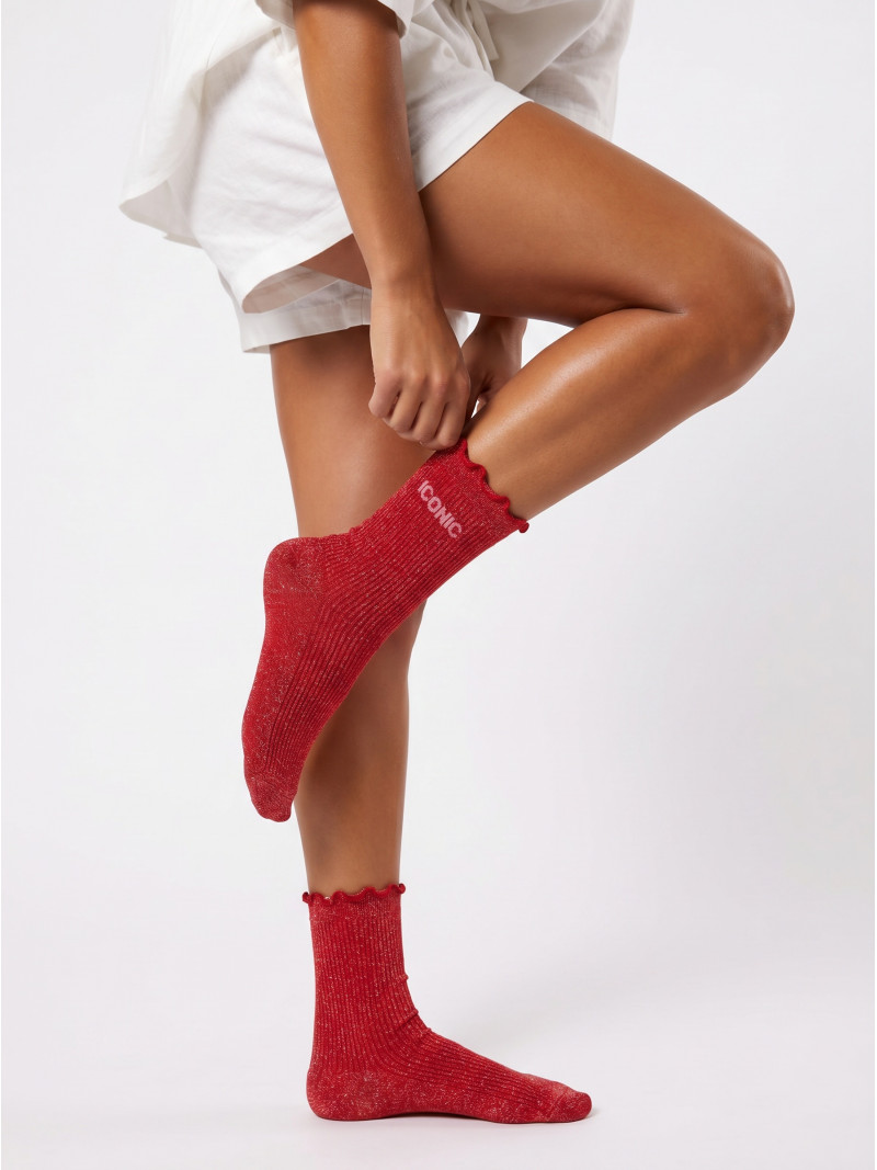 Chaussettes "Iconic" - Rouge