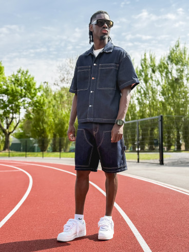 Ensemble en jeans Noé - Bleu foncé