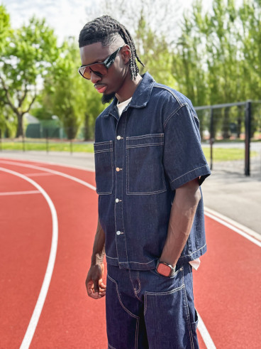 Ensemble en jeans Noé - Bleu foncé