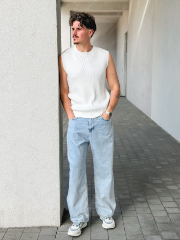 Pull sans manches Felix - Blanc