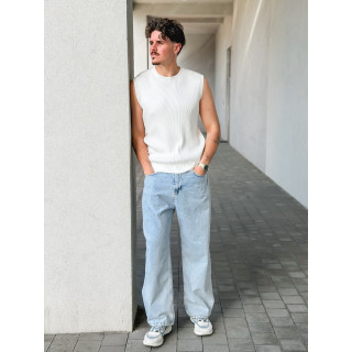 Pull sans manches Felix - Blanc