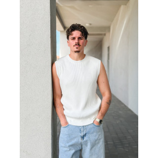 Pull sans manches Felix - Blanc