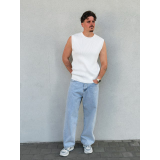 Pull sans manches Felix - Blanc