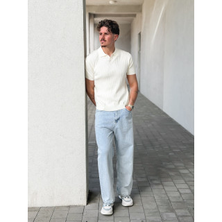 Polo manches courtes Renato - Ecru