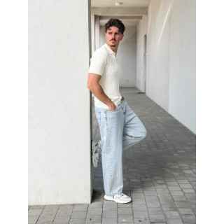 Polo manches courtes Renato - Ecru