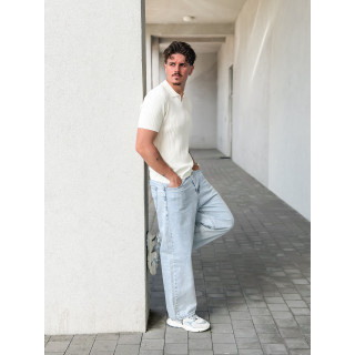 Polo manches courtes Renato - Ecru