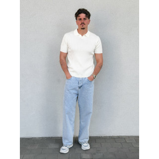 Polo manches courtes Renato - Ecru
