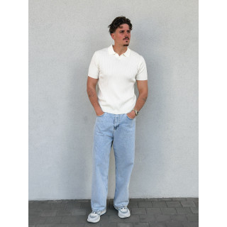 Polo manches courtes Renato - Ecru