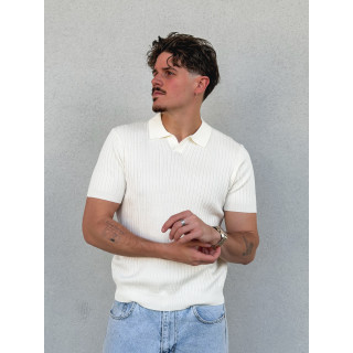 Polo manches courtes Renato - Ecru
