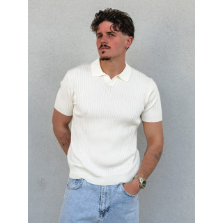 Polo manches courtes Renato - Ecru