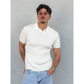 Polo manches courtes Renato - Ecru