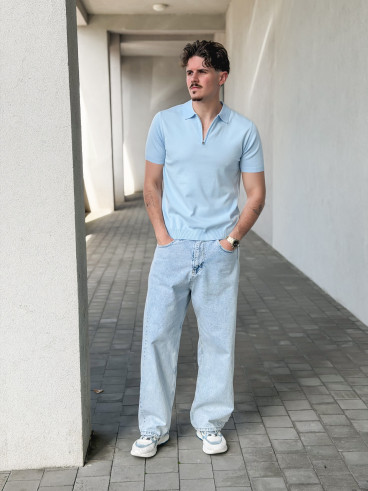 Polo humberto - Bleu ciel