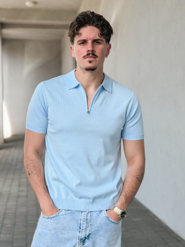 Polo humberto - Bleu ciel