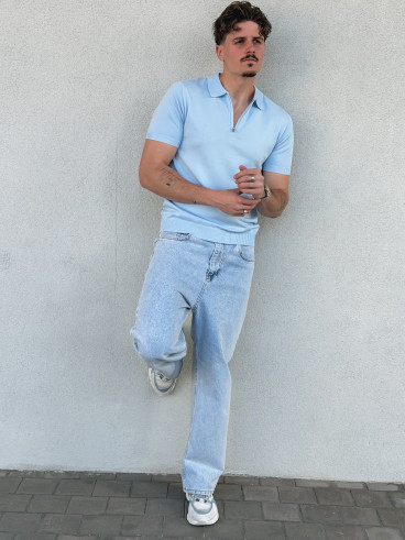 Polo humberto - Bleu ciel