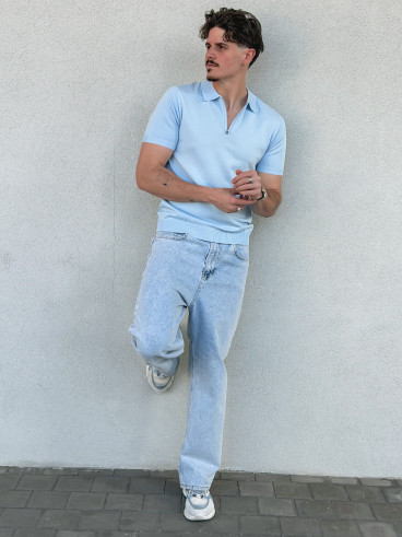 Polo humberto - Bleu ciel