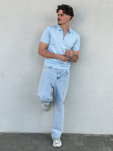 Polo humberto - Bleu ciel