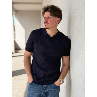 Polo manches courtes Renato - Bleu marine