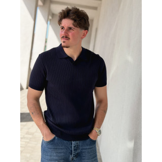 Polo manches courtes Renato - Bleu marine