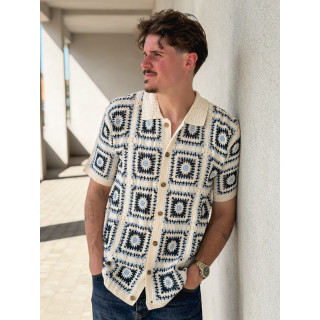 Chemise en crochet Octave - Beige