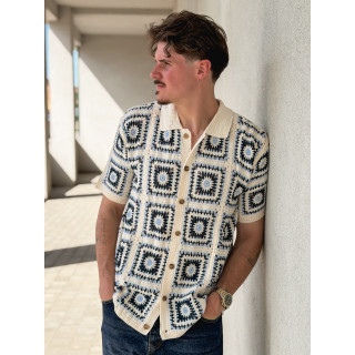 Chemise en crochet Octave - Beige