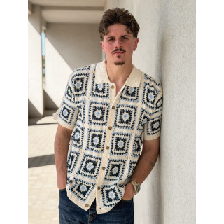 Chemise en crochet Octave - Beige