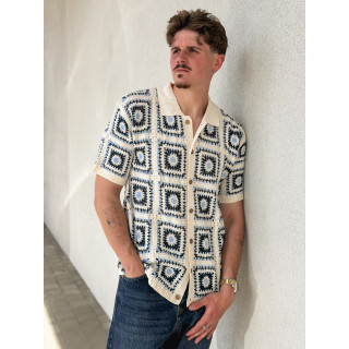 Chemise en crochet Octave - Beige