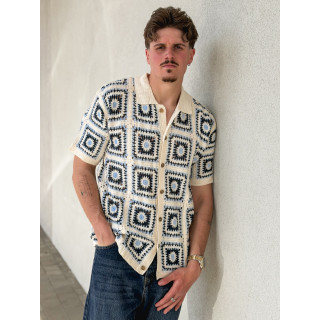 Chemise en crochet Octave - Beige