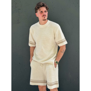 Ensemble en crochet Zayn - Ecru