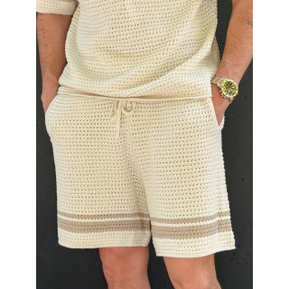 Ensemble en crochet Zayn - Ecru