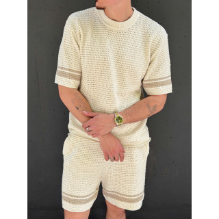 Ensemble en crochet Zayn - Ecru