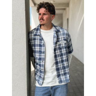 Chemise à carreaux Richy - Bleu