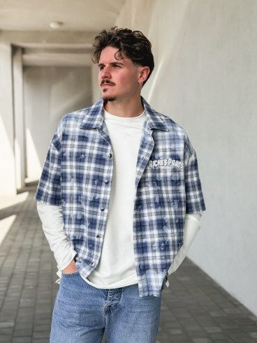 Chemise à carreaux Richy - Bleu