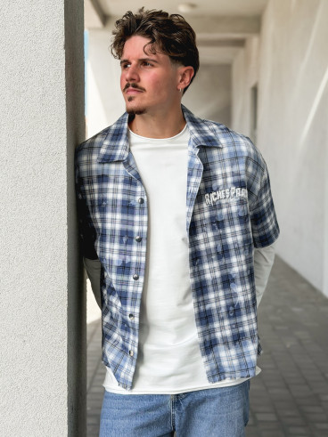 Chemise à carreaux Richy - Bleu