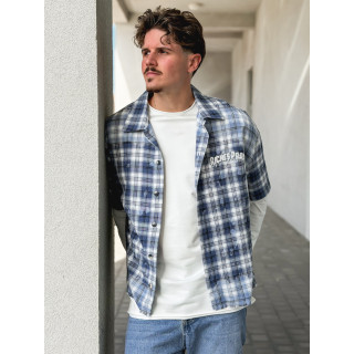 Chemise à carreaux Richy - Bleu