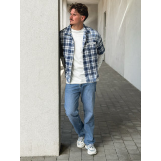 Chemise à carreaux Richy - Bleu