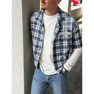 Chemise à carreaux Richy - Bleu