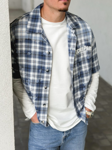 Chemise à carreaux Richy - Bleu