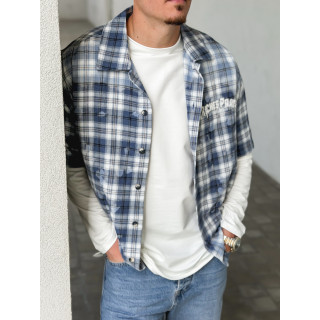 Chemise à carreaux Richy - Bleu