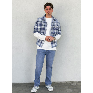 Chemise à carreaux Richy - Bleu